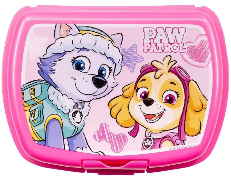 Box na desiatu pre dievčatá Paw Patrol / Labková patrola s klipsou