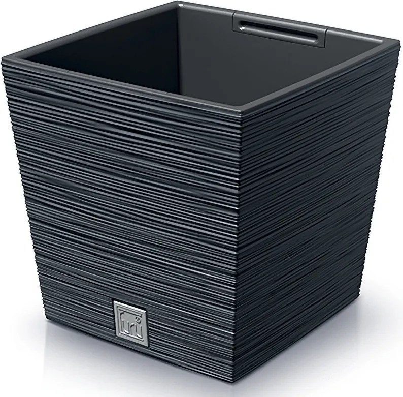 Plastový kvetináč DFS240 24 cm - antracit
