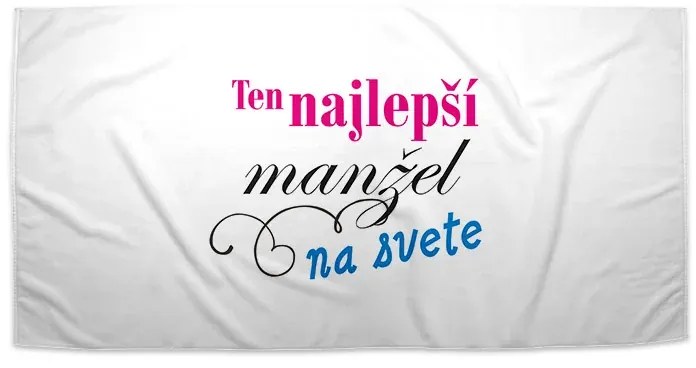 Sablio Uterák Ten najlepší manžel na svete - 50x100 cm