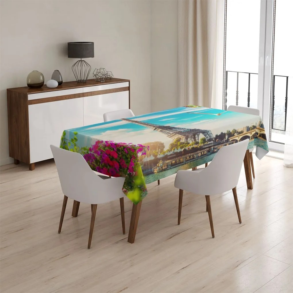Sablio Obrus Paríž Eiffelova veža Mraky - 145x240 cm