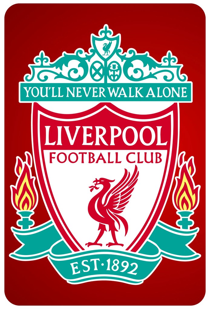 Textilná nálepka na stenu "FC Liverpool"