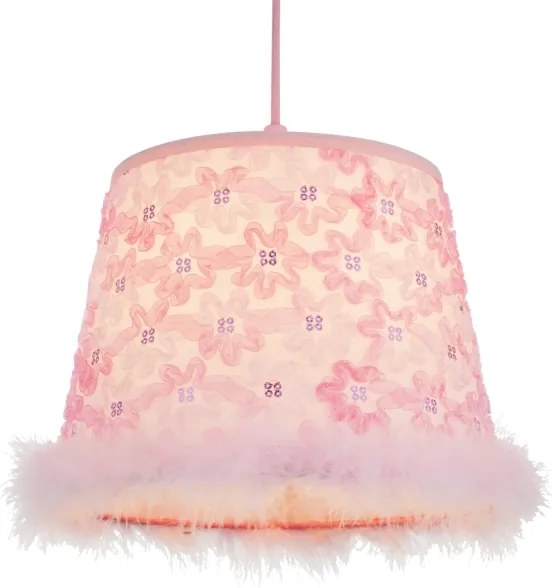 Globo 15720 - Detský luster na lanku TARSO 1xE27/60W/230V ružová