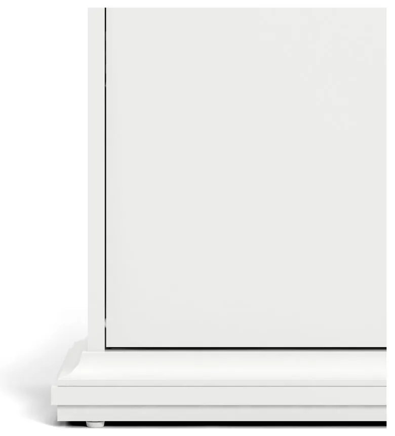 Biela výklopná skrinka na topánky Paris – Tvilum