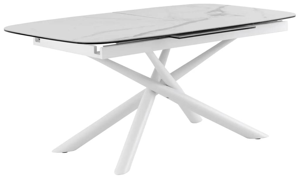 Rozkladací stôl sena 180 (240) x 95 cm biely MUZZA