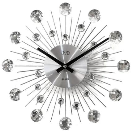 Nástenné hodiny JVD HT111.1, 35cm strieborná