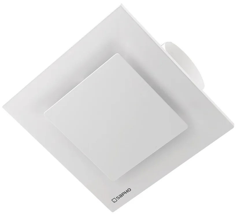 Sapho Sapho, TECTO kúpeľňový stropný ventilátor axiálny, 20 W, potrubie 100mm, biela, TC201