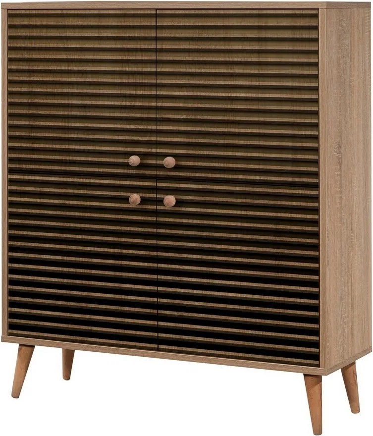 Skrinka Mega Sonoma Oak Stripes II