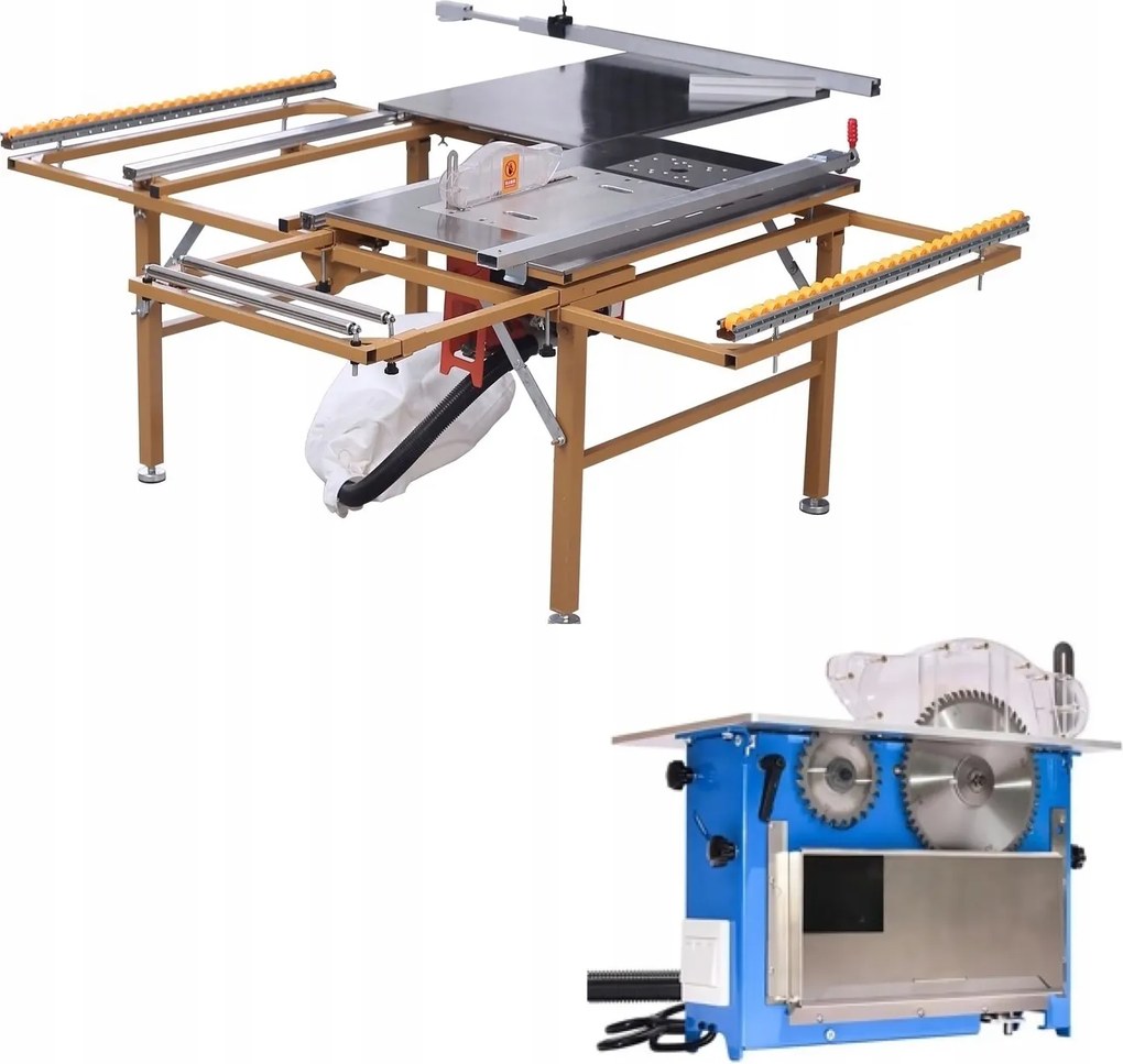 Stolová píla formátová píla s podrezávačom na rezanie dosiek stôl formátovka