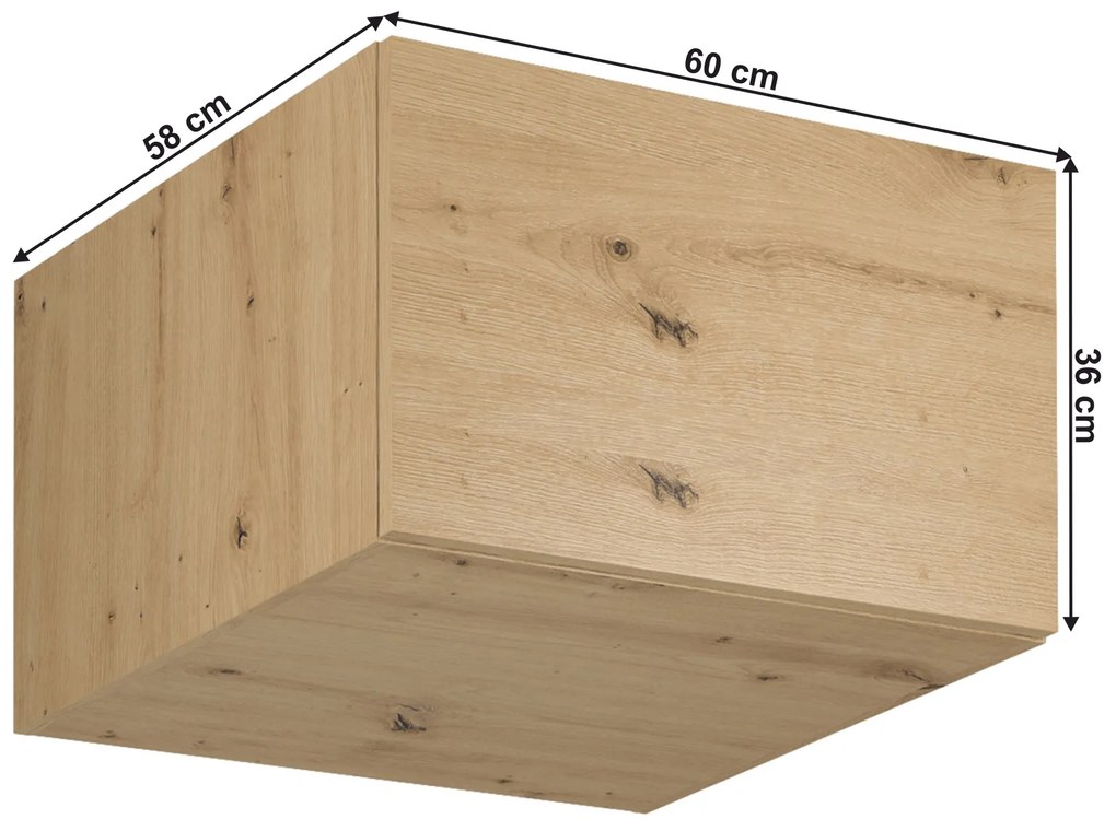 Horná kuchynská skrinka N60 Langari (dub artisan). Vlastná spoľahlivá doprava až k Vám domov. 1016846