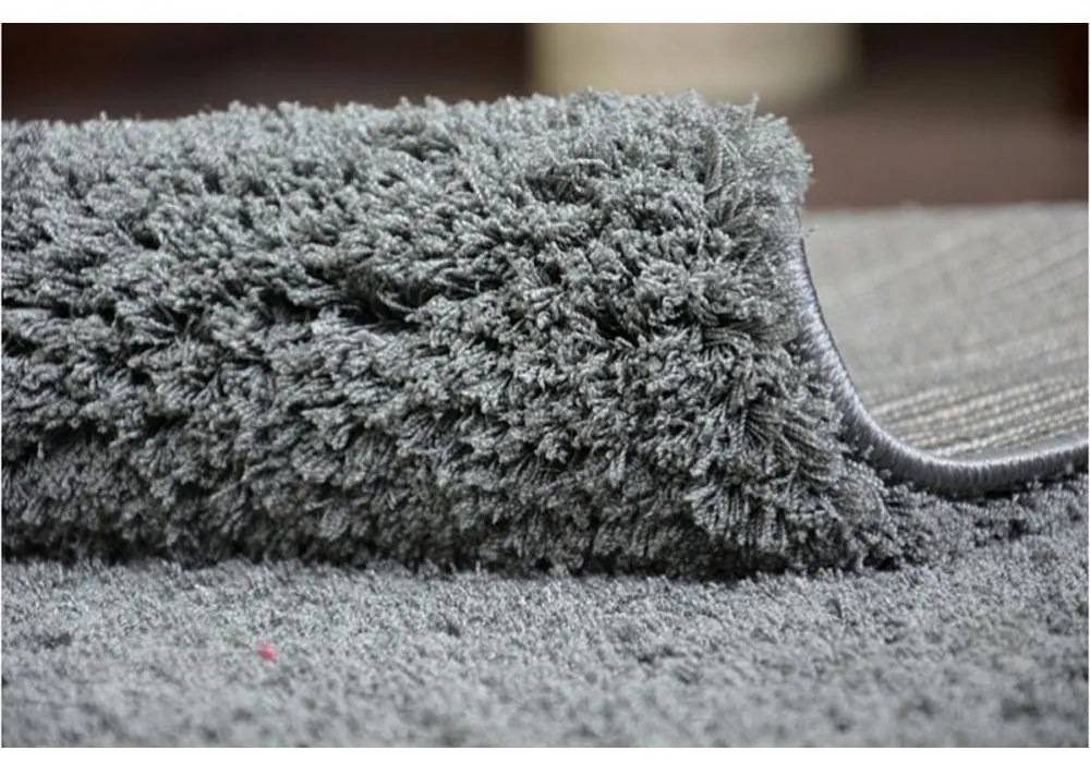 Luxusný kusový koberec Shaggy Azra šedý 2 80x150cm