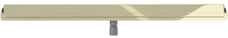 Mexen Flat nerezový sprchový žľab na stenu 120 cm vzor 2v1, zlatá, 1530120