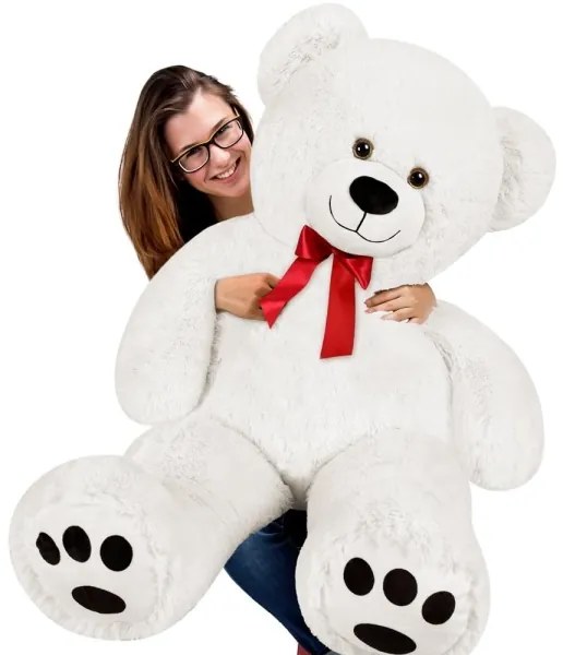 Veľký biely plyšový medveď 150 cm - XXXL plyšák  biely