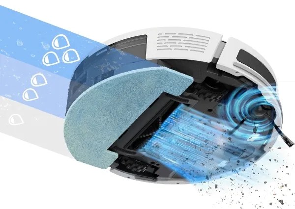 TESLA Electronics RoboStar - Inteligentný robotický vysávač 2 v 1 3200 mAh Wi‑Fi biela