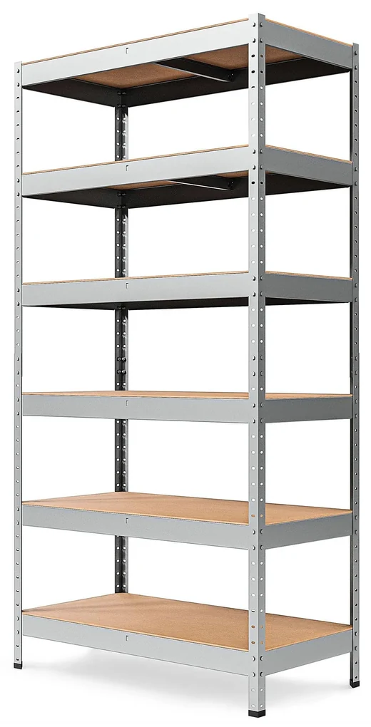 Marbo Kovový REGÁL SÉRIE SOLID 200x110x45 Pozinkovaný Rozmer regálu: 200x110x45, Počet Políc: 5, Celková nosnosť regálu: 1000 KG