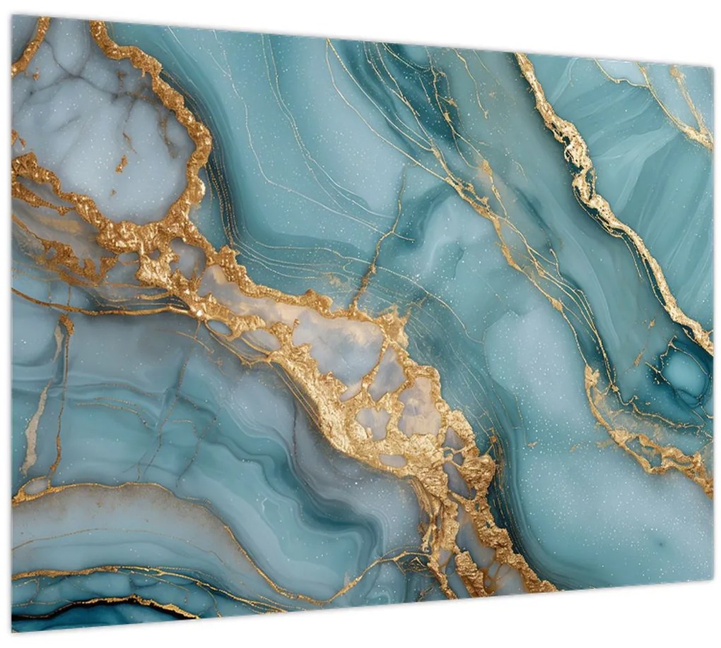Obraz - Tyrkysový mramor (70x50 cm)
