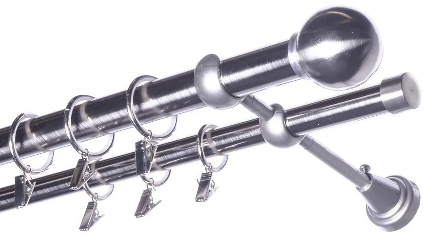 Garniža fi25 240cm II nikel