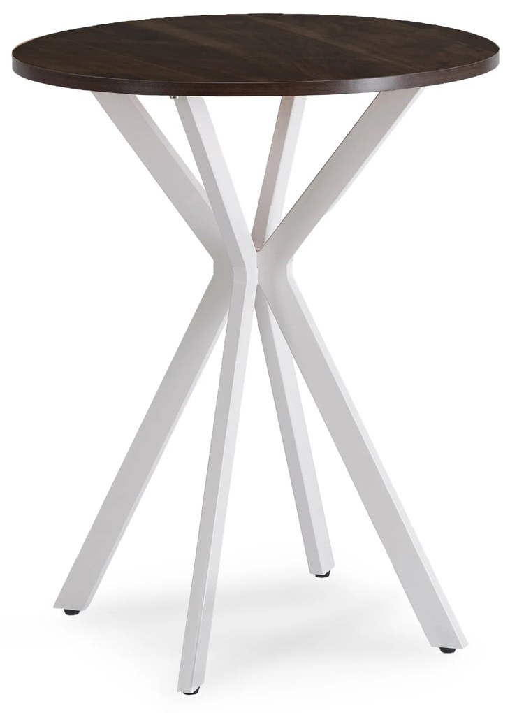 Jedálenský stôl Loren 60 (orech + biela) (pre 4 osoby). Akcia -23%. Vlastná spoľahlivá doprava až k Vám domov. 1129248