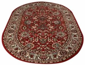 Koberce Breno Kusový koberec PRACTICA ovál 59/CVC, červená, viacfarebná,200 x 290 cm