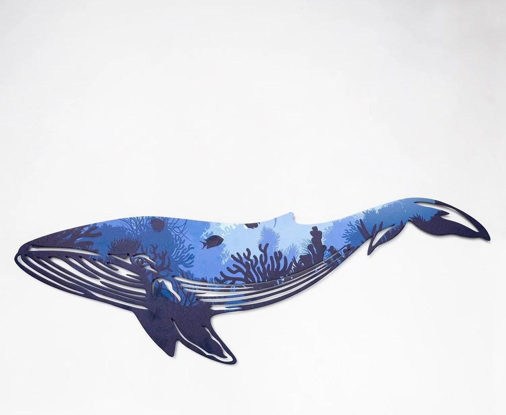 Reef Whale Metal Wall Art - APT651