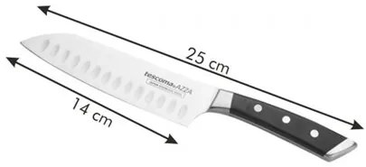 Tescoma Nôž japonský AZZA SANTOKU 14 cm , 14 cm