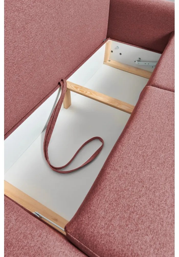 Ružová variabilná rozkladacia rohová pohovka Bonami Selection Pop