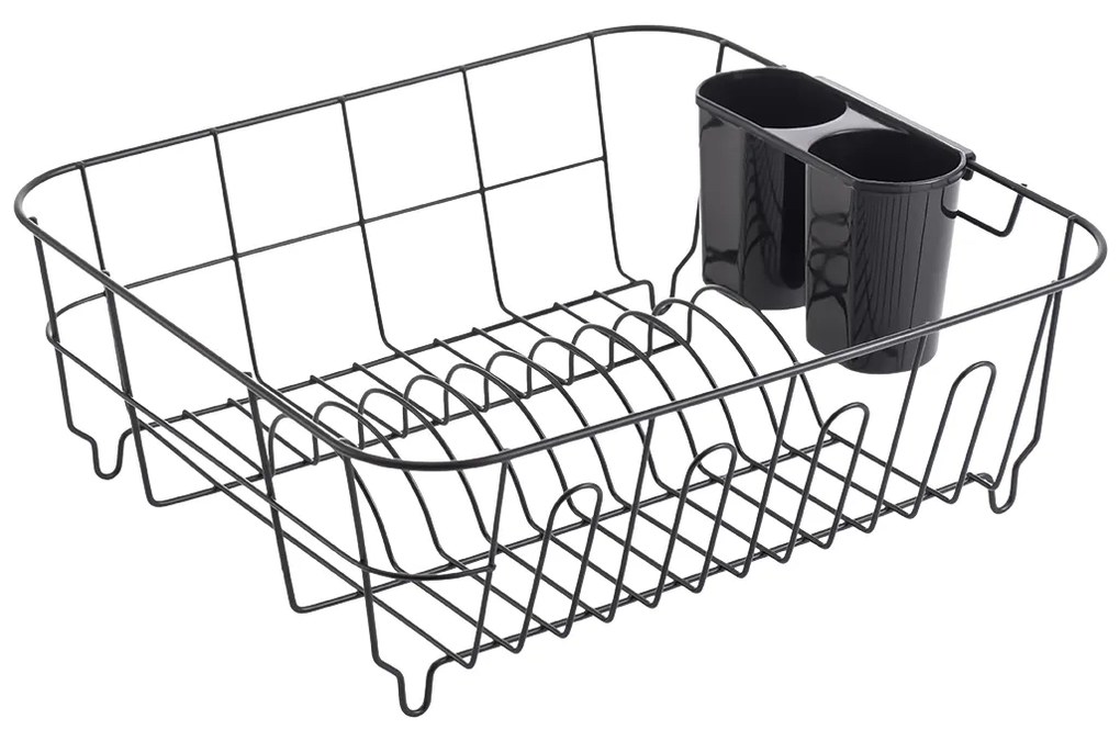 Kuchinox Bari, odkvapkávač riadu 365x330x135 mm, čierna matná, LAV-EKC_703A