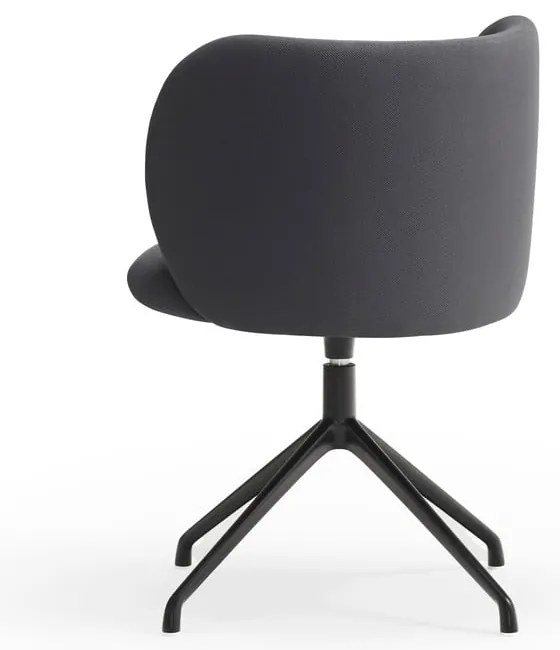 Tmavosivé čalúnené jedálenské kreslo Mogi – Teulat