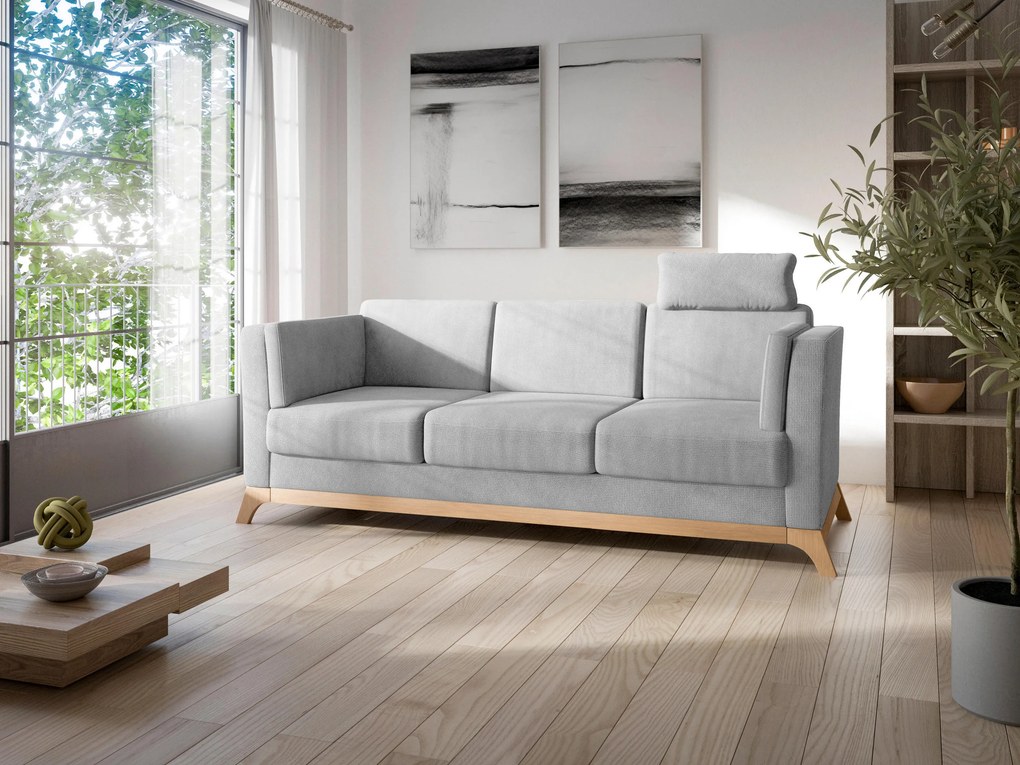 XXXLutz TROJMIESTNA POHOVKA, textil, strieborná Sit & More - Sedačky - 000144022312