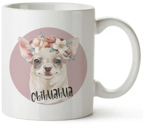 Bohemia Gifts Keramický hrnček - Chihuahua, 350 ml