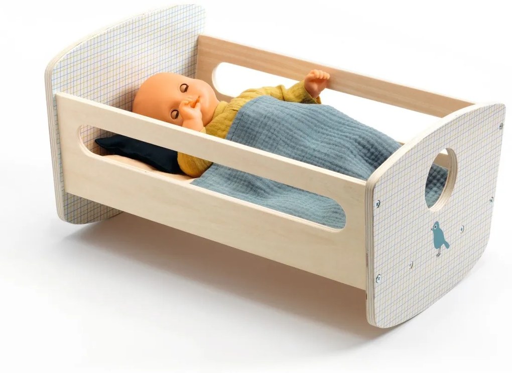 Baby Pomea - drevená kolíska pre bábiky