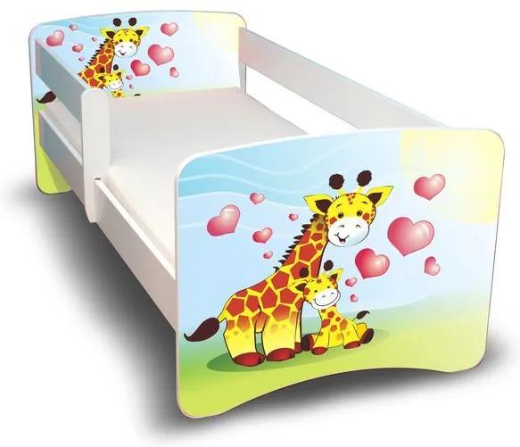 MAXMAX Detská posteľ 160x90 cm - žirafky II. 160x90 pre všetkých NIE