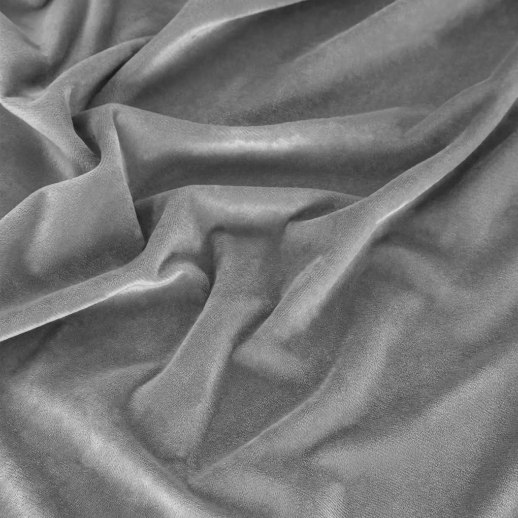 Velúrový obrus SOFT sivý Rozmer: 85x85 cm