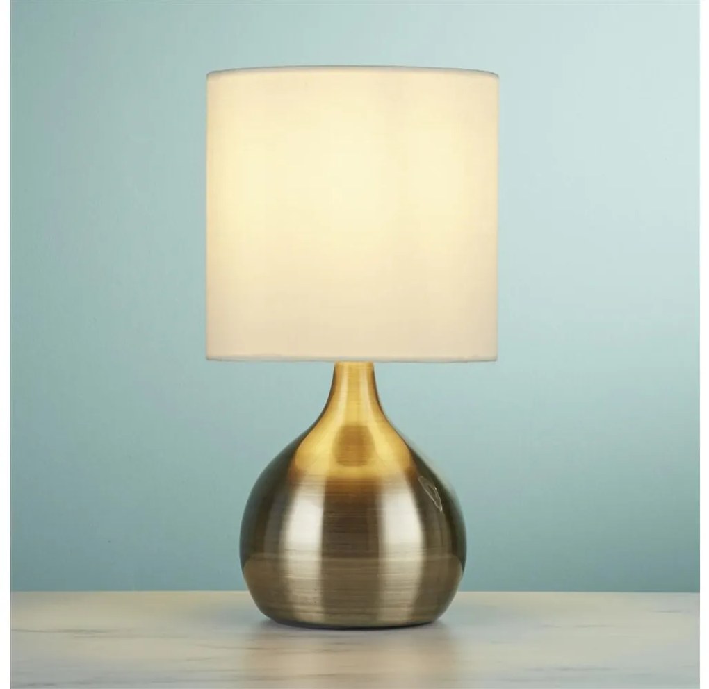 Searchlight EU3923AB - Stolná lampa TOUCH 1xE14/40W/230V