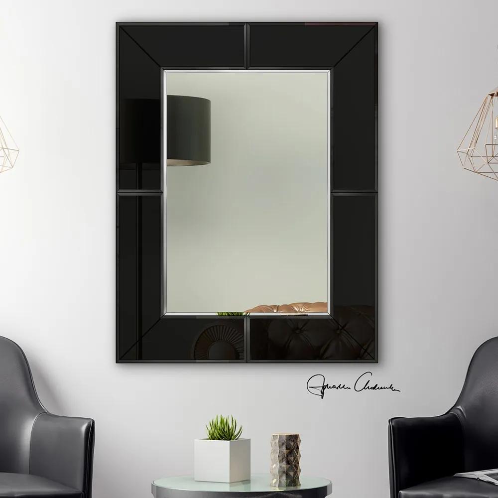 Zrkadlo Meruna Black Rozmer zrkadla: 100 x 130 cm