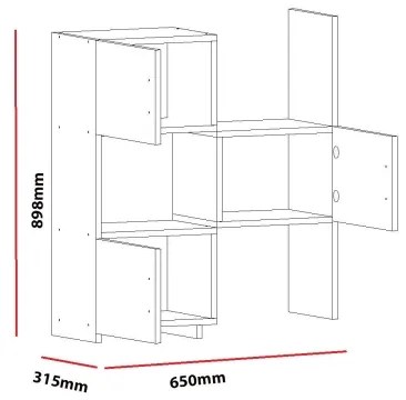 Skrinka ANNA 89,8x65 cm biela