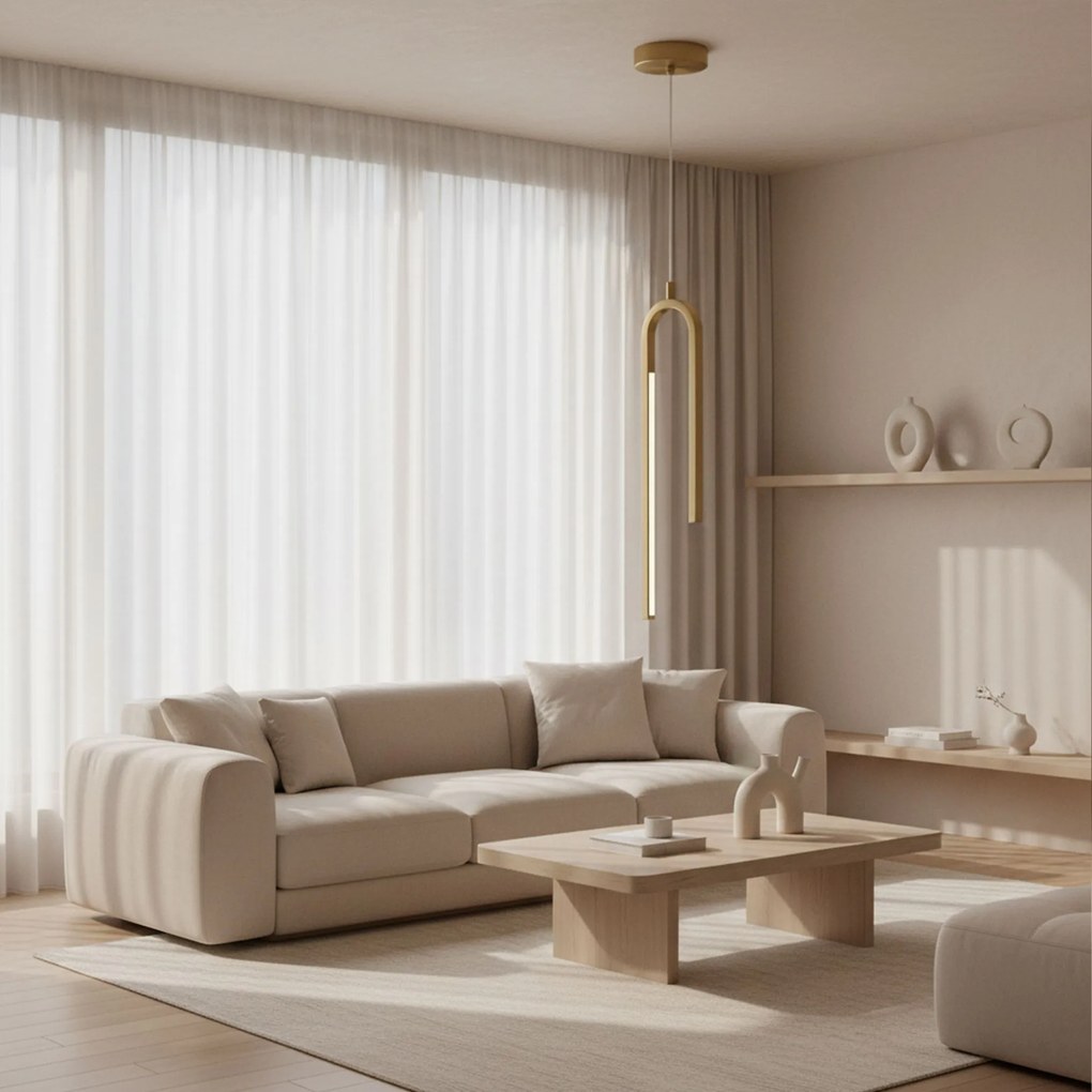 Toolight Toolight, LED stropné svietidlo, APP1803-CP, zlatá matná, OSW-04061