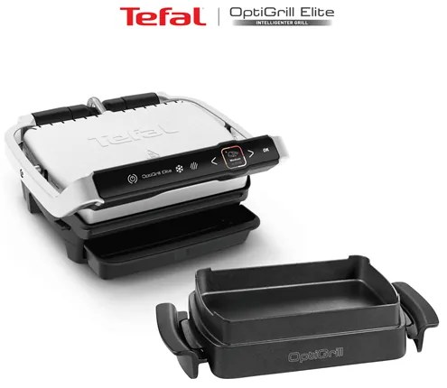 Akčný set grilu a príšlušenstva Tefal Optigrill+ Elite GC750D30 a XA725870