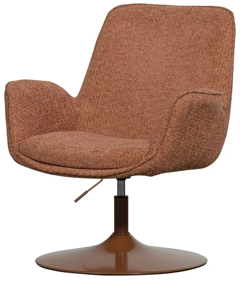 Oranžové kreslo s nastaviteľnou výškou sedadla Marten – WOOOD