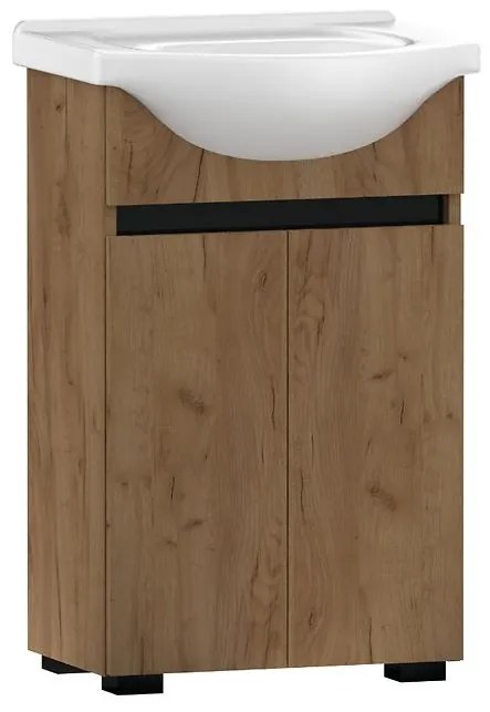 Kúpeľňová zostava Ajs 50 2D nohy Dub Craft