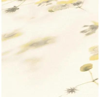 Vliesová tapeta flowers vidiecky štýl krémovo-sivá 10,05x0,53 m
