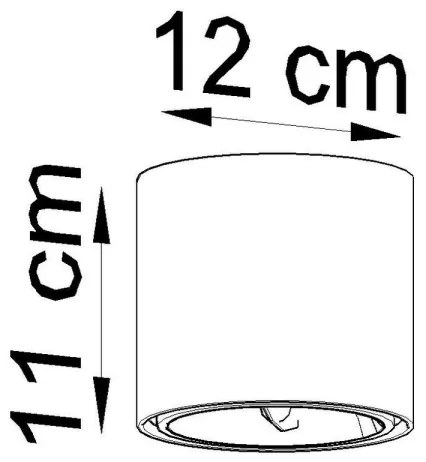 Sollux SL.0697 - Bodové svietidlo TIUBE 1xGU10-AR111/10W/230V