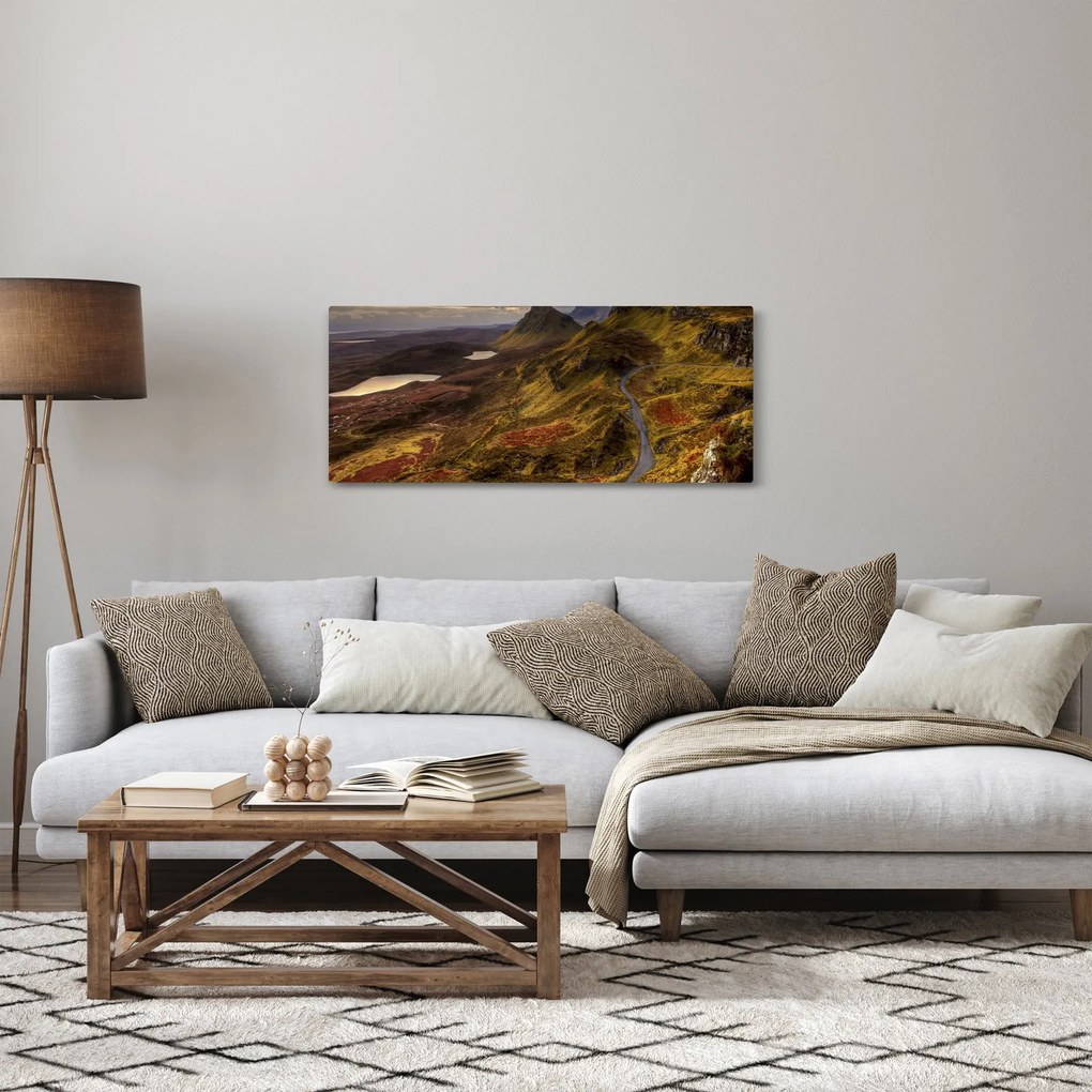 Obraz škótskych hôr (120x50 cm)