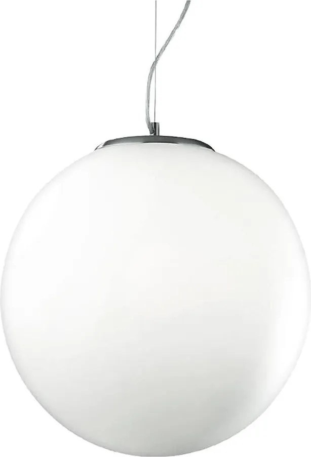 Ideal Lux - Závesný luster na lanku MAPA 1xE27/42W/230V priemer 40 cm biely