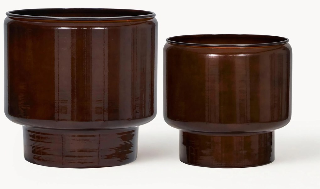 Ručne maľované obaly na kvetináče Oasis, 2 ks