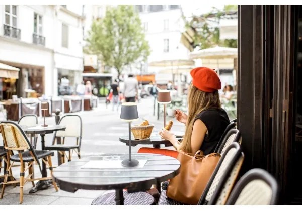 Globo 58433G - LED Stmievateľná stolná lampa RIDLEY LED/4,6W/3,7V 3000K šedá