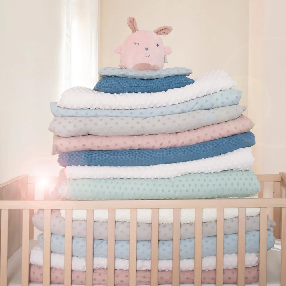 Béžová detská deka s prímesou bavlny 80x80 cm Frosty Almond – Roba