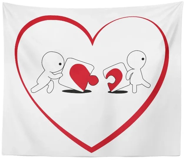 Sablio Deka Puzzle love: 150x120 cm