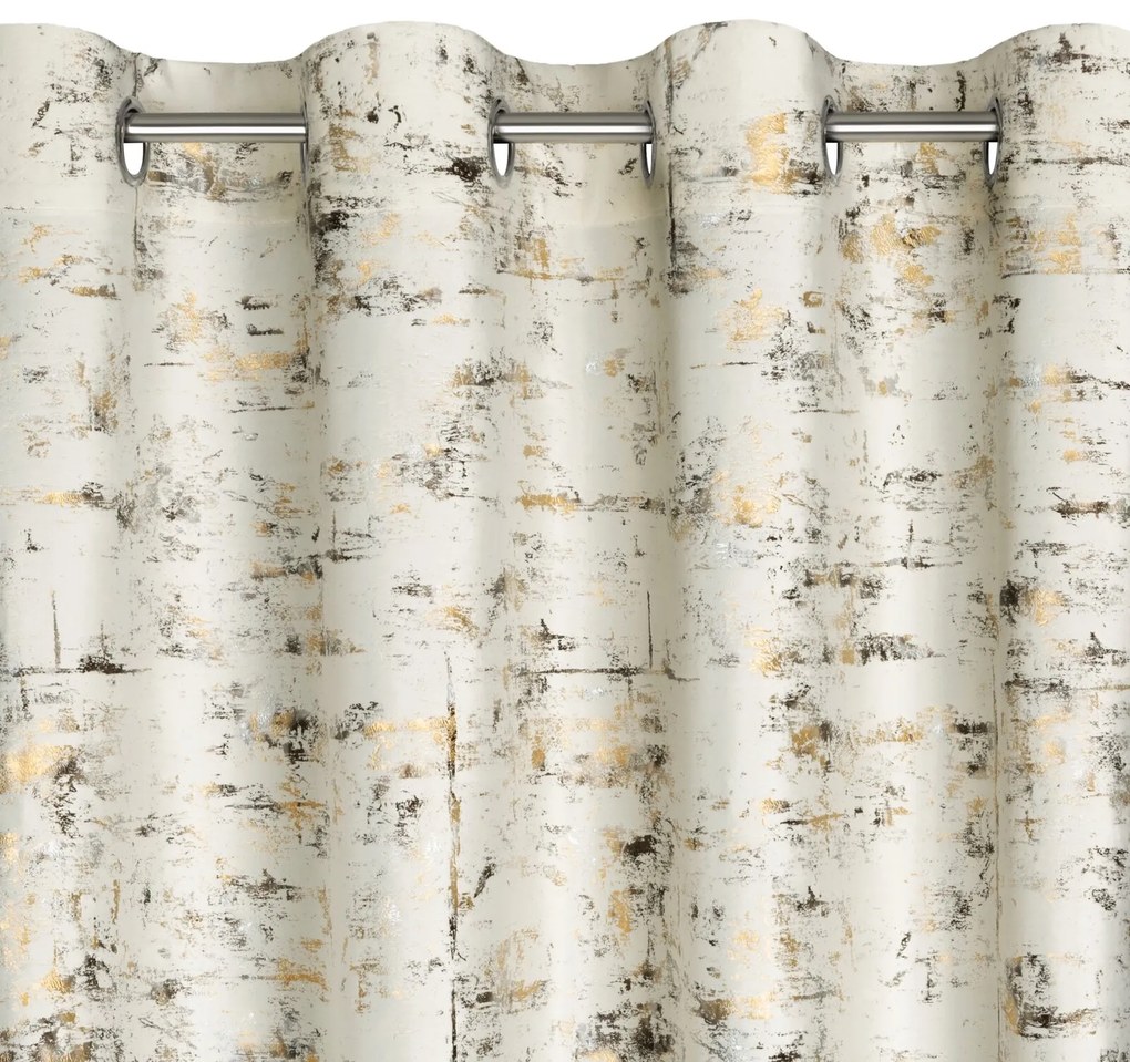 ZATEMŇOVACÍ ZÁVES NA KRÚŽKOCH TAMI 140X250 CM KRÉMOVÁ