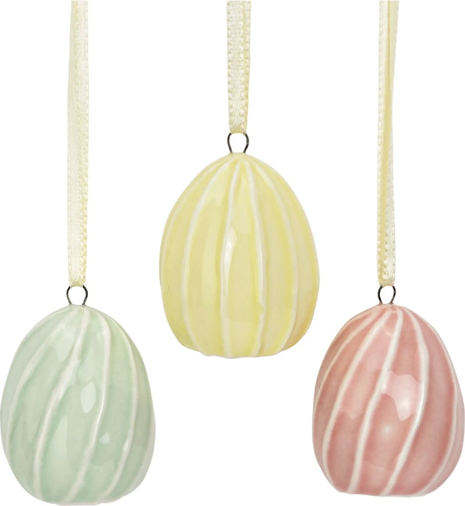 Závesné porcelánové vajíčko PASTELLA - viac farieb Farba: Žltá