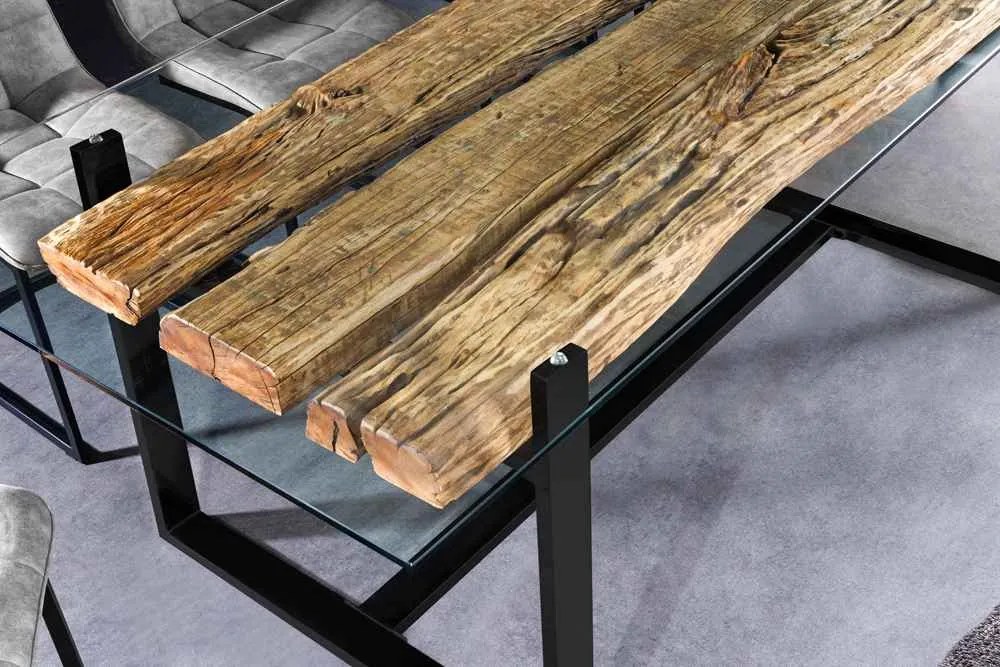 Dizajnový jedálenský stôl Shark II 220 cm teak